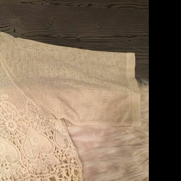 NWOT Zara Womens S Boho Crochet Fringe Cropped Top - Picture 4 of 7